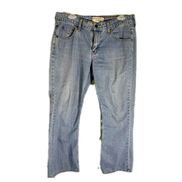 Levi Strauss signature light wash stretch low rise boot baggy cut jeans Sz 10 - Picture 1 of 7